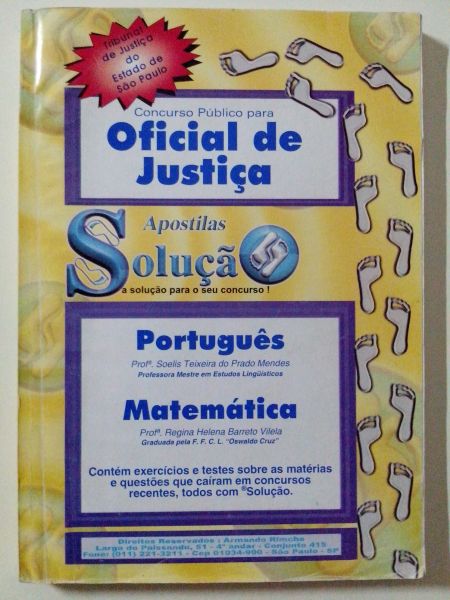 APOSTILA CONCURSO PÚBLICO OFICIAL DE JUSTIÇA